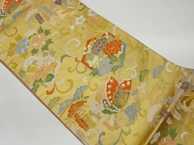 JAPANESE FUKURO OBI / WOVEN ARABESQUE